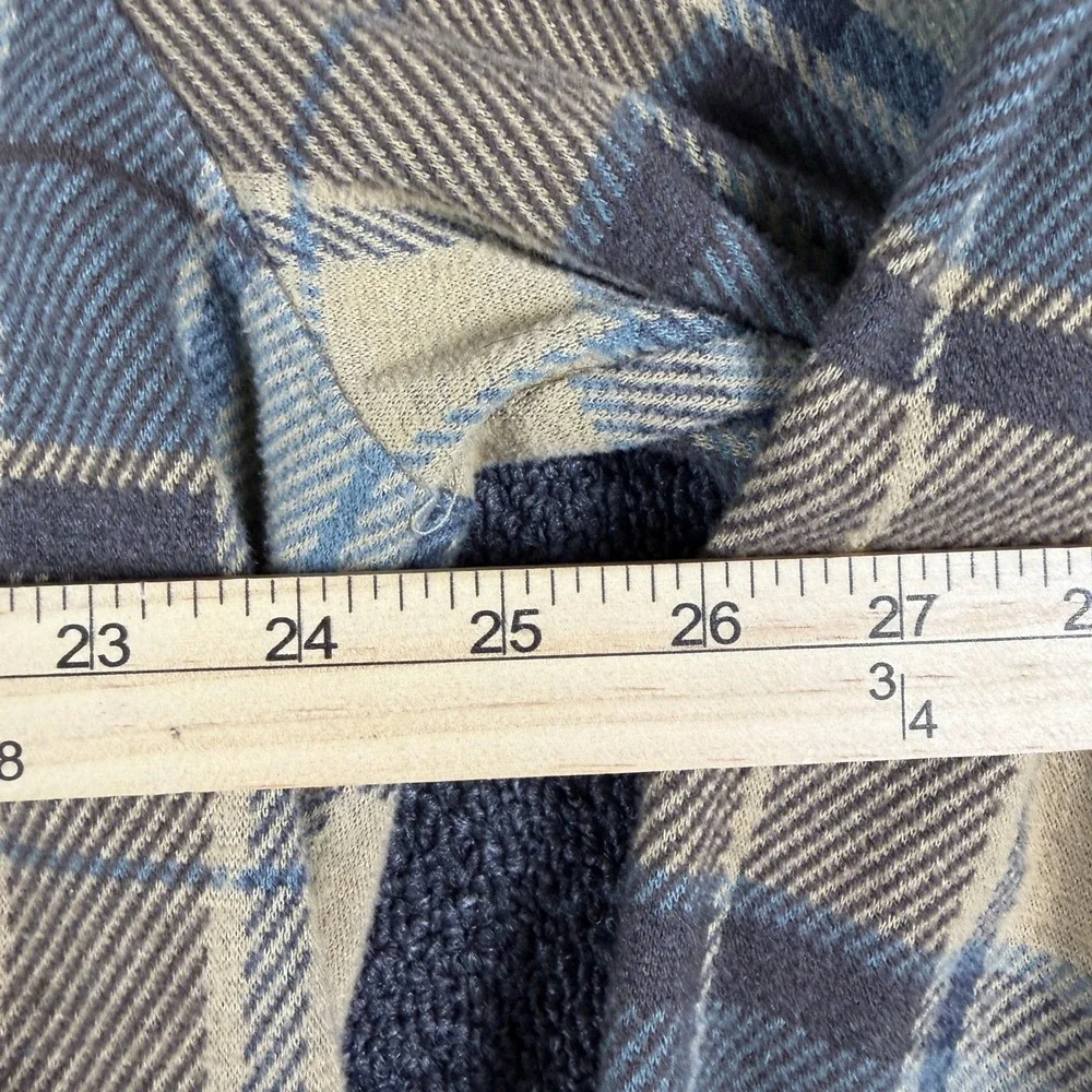 7 Diamonds Generation Mens XXL Plaid Knit Flannel Button Down Shirt GSMK-7900